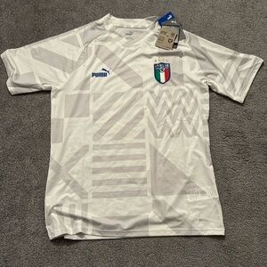 NWT Men's Puma 2022 Italy Away Pre-Match Top, L 767074-18